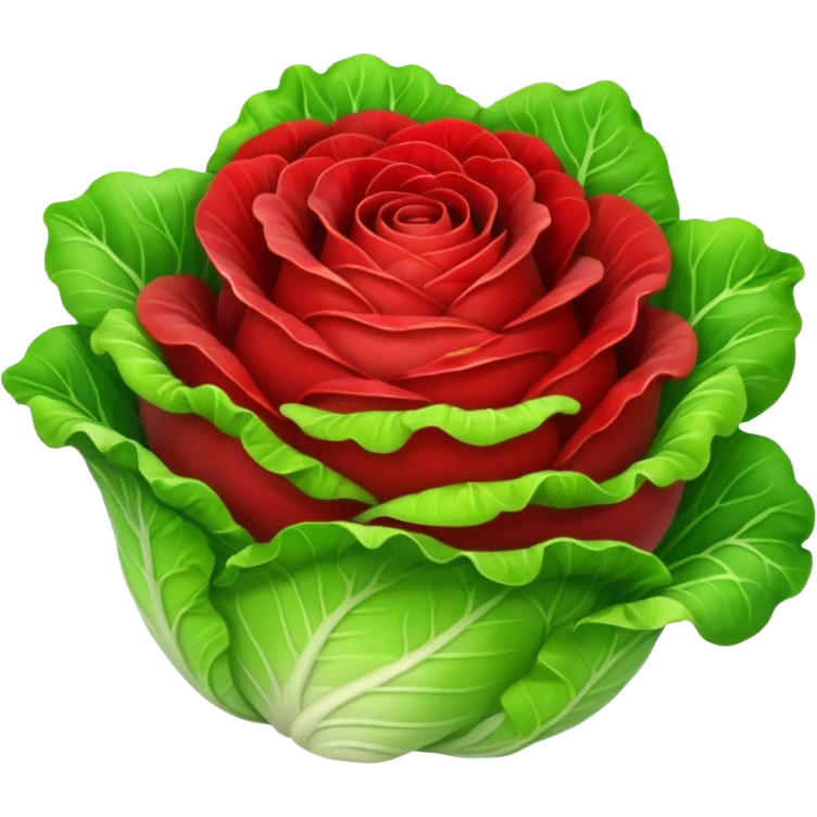 Lolla Rossa lettuce emoji