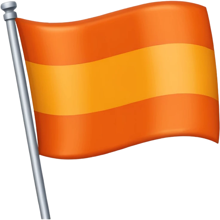 a flag with these colours: 🧡 emoji
