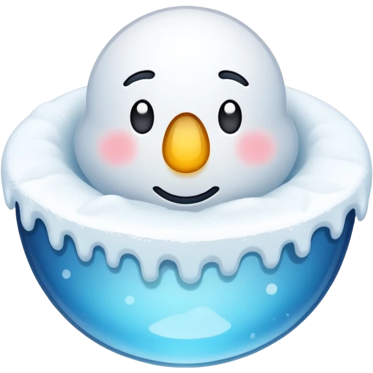  is-krystaller i snø. emoji