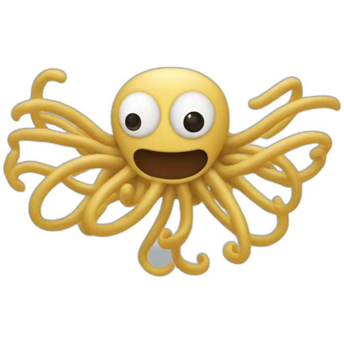 flying spaghetti monter emoji
