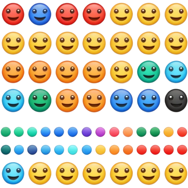 color catalog, palette emoji
