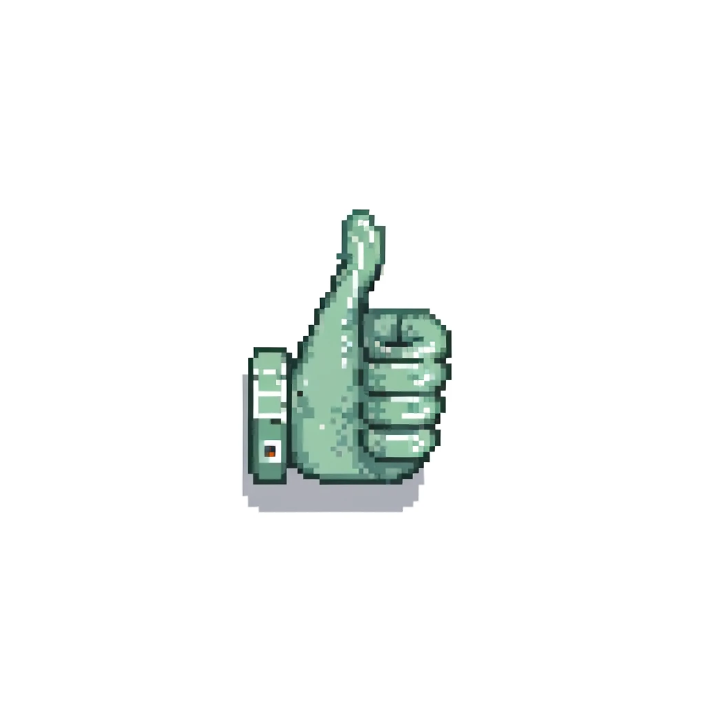 thumbs up with bright background emoji