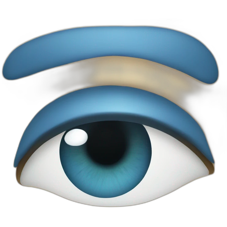eye blue emoji