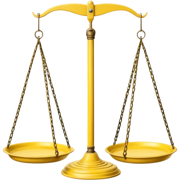 Hanging Balance Scale yellow  emoji