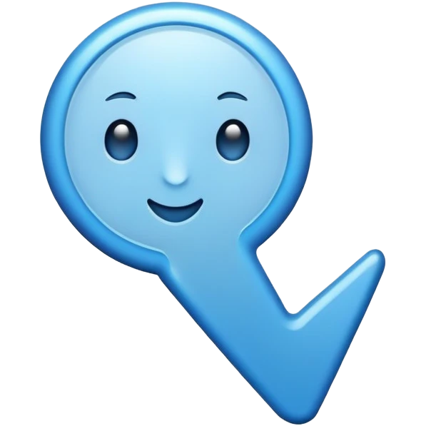 Blue tick emoji