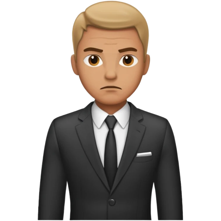 angry male boss in suit emoji