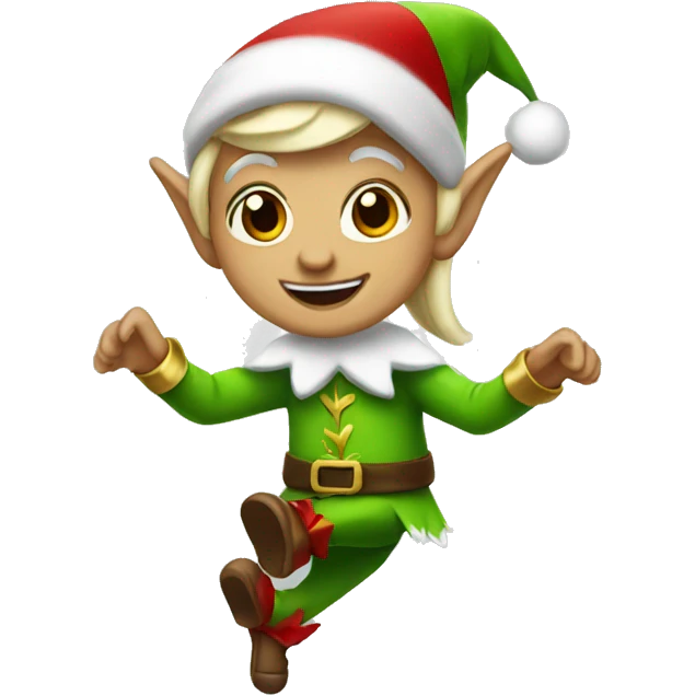 Dancing elf emoji