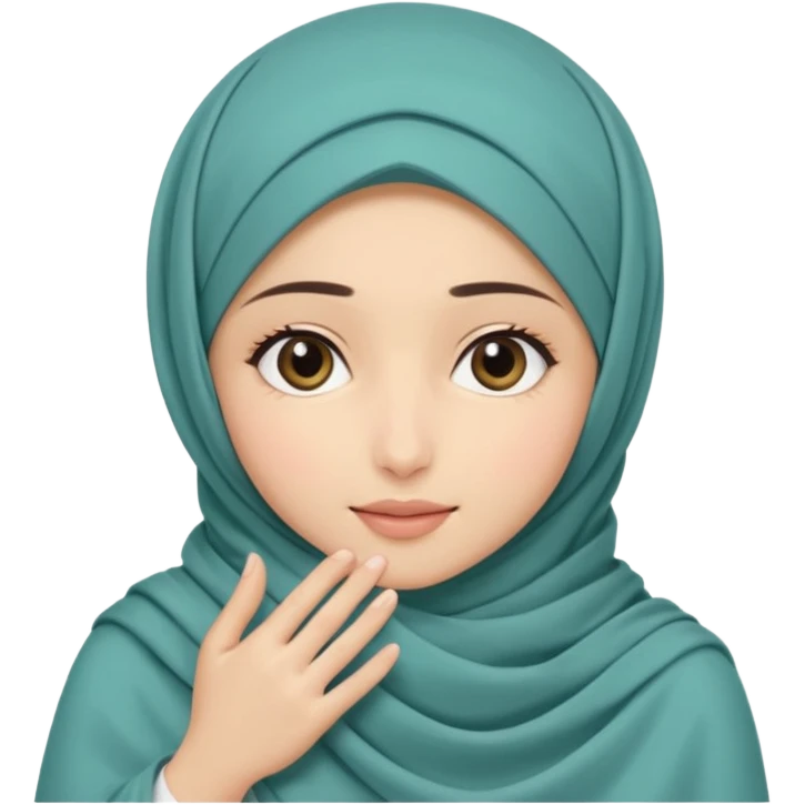 Hijabi girl sitting.     head covered
hands pulling the fabric in
shy-but-dramatic energy
“no cameras pls” but in a cute way
soft + mysterious vibe emoji