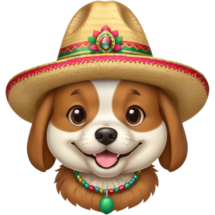 Dog with Mexico hat  emoji