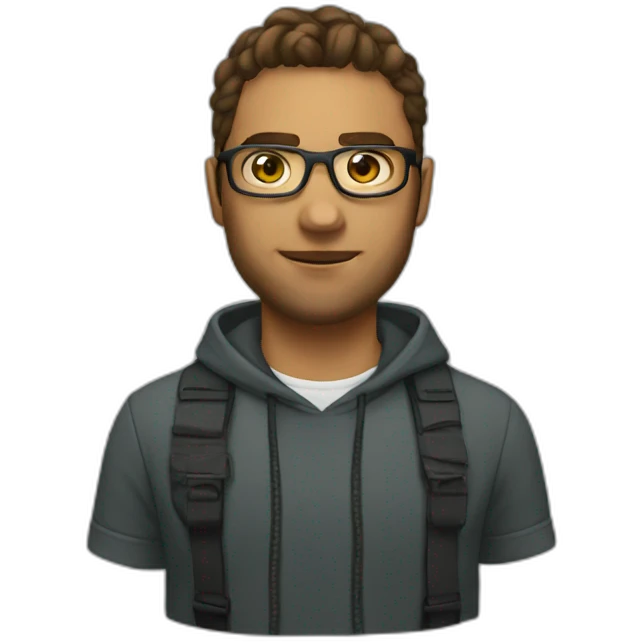An indie hacker  emoji