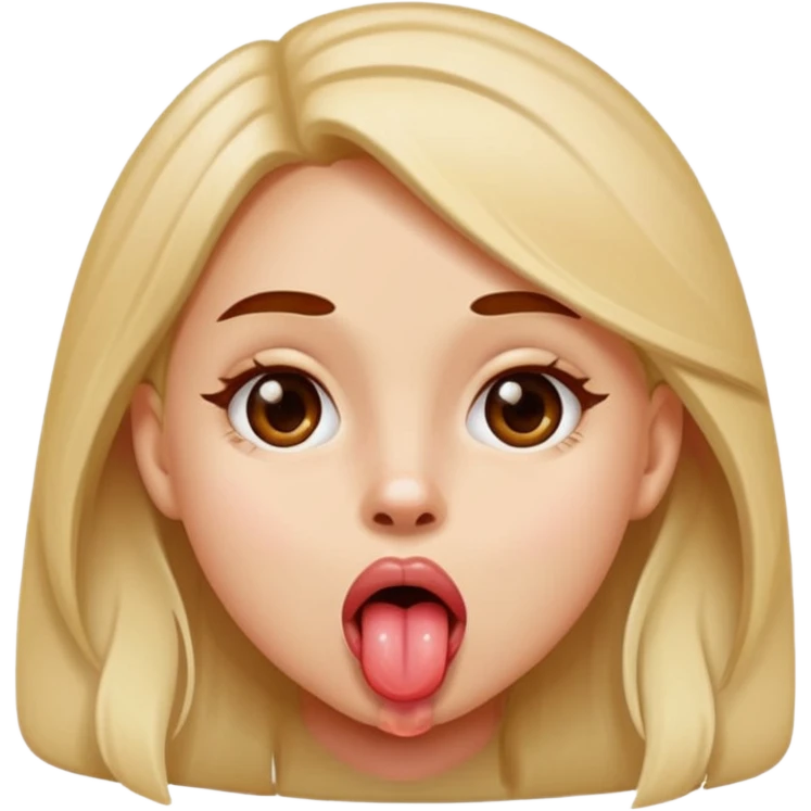 girl with tounge sticking out  emoji