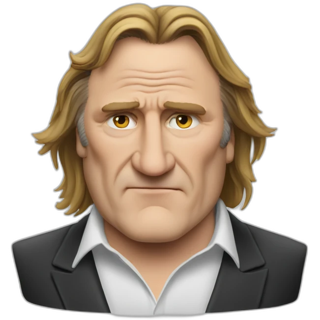 Gérard Depardieu qui fume emoji