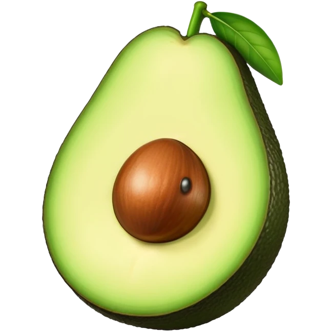 Avocado with big lips emoji