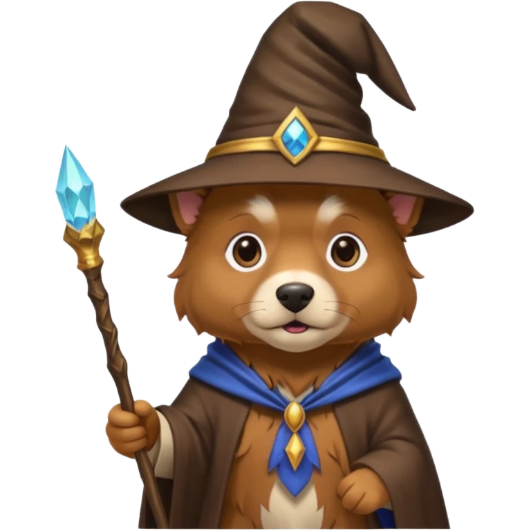 Dog wizard emoji