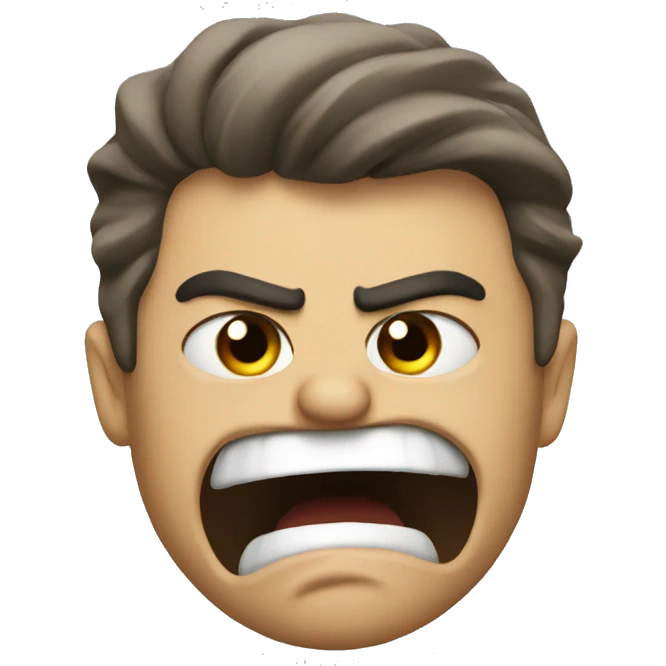 angry at bad driving emoji