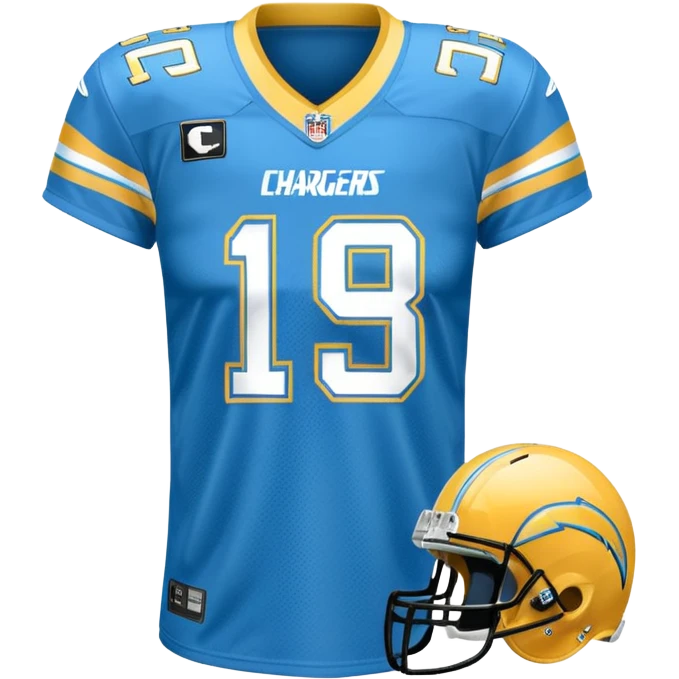 Los Angeles Chargers uniform  emoji