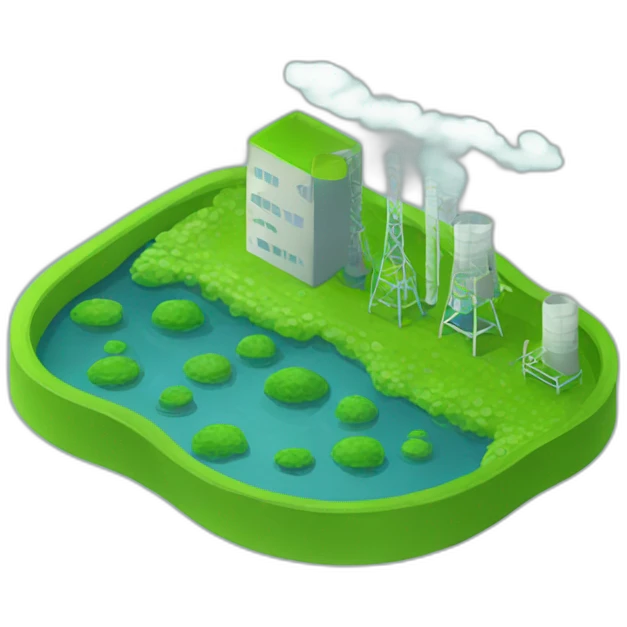 sustainable factory algae emoji