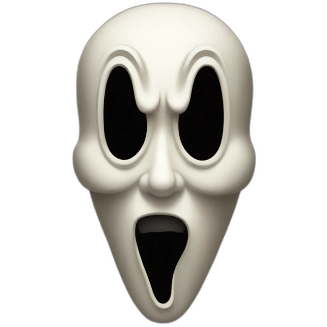 masque de scream emoji