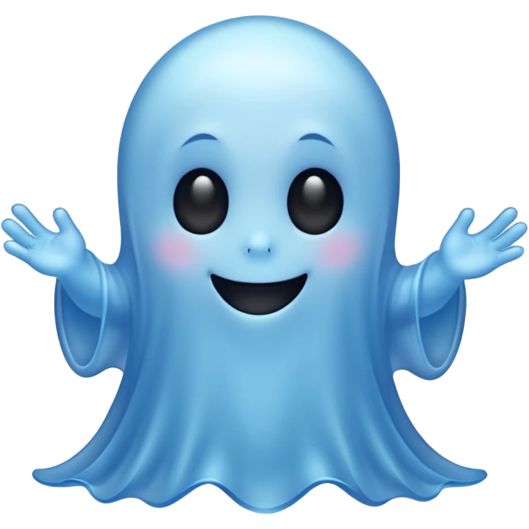 cute blue ghost emoji