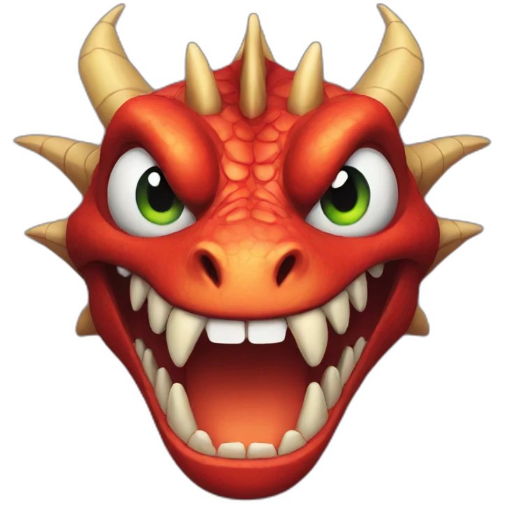 scary dragon face emoji