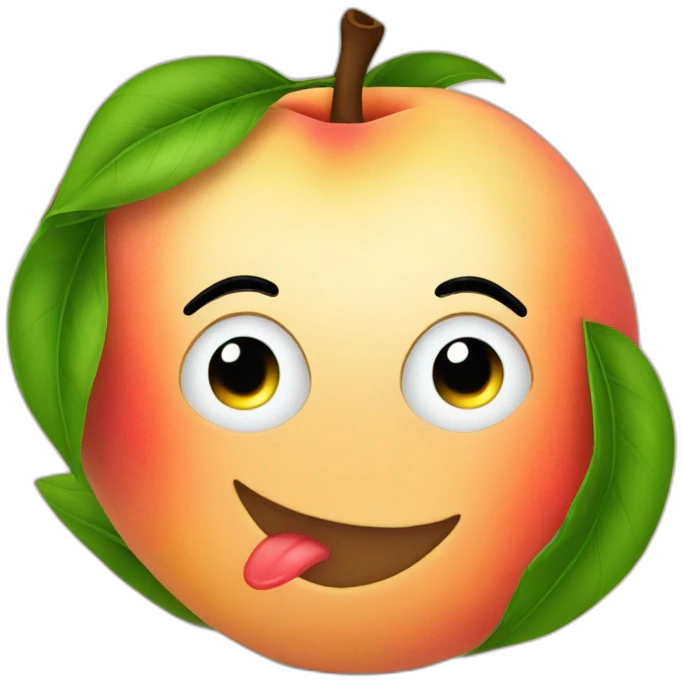 suggestive peach emoji