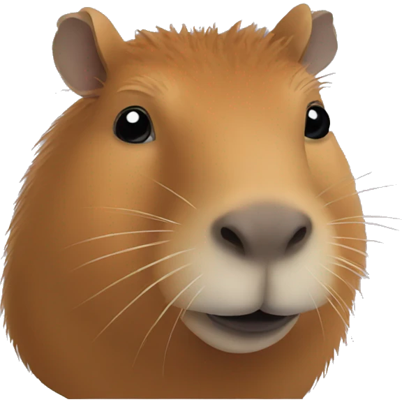 A real capybara emoji