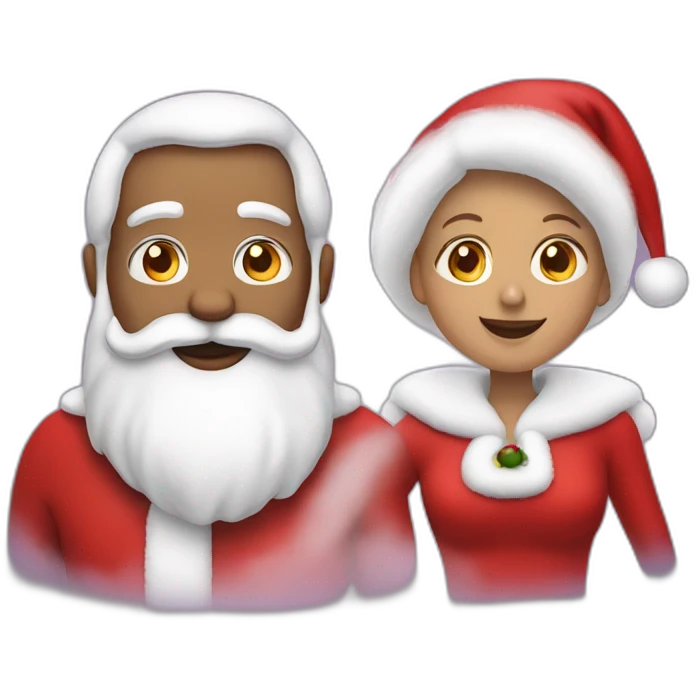 santa and mrs. claus emoji