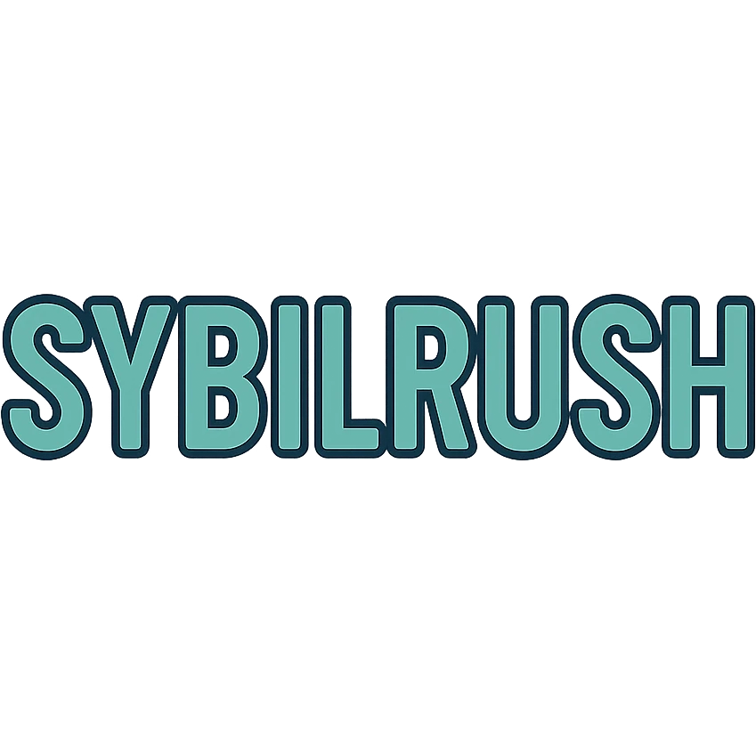 The text "SYBILRUSH" written clearly emoji