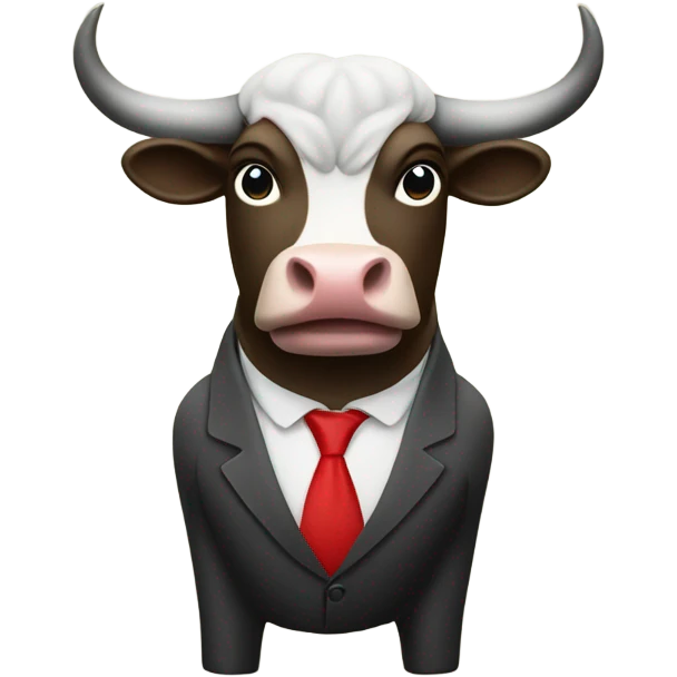 A bull accounting money emoji