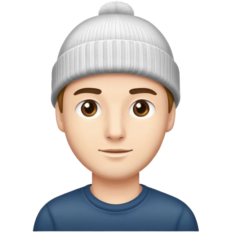 Guy wearing a beanie emoji