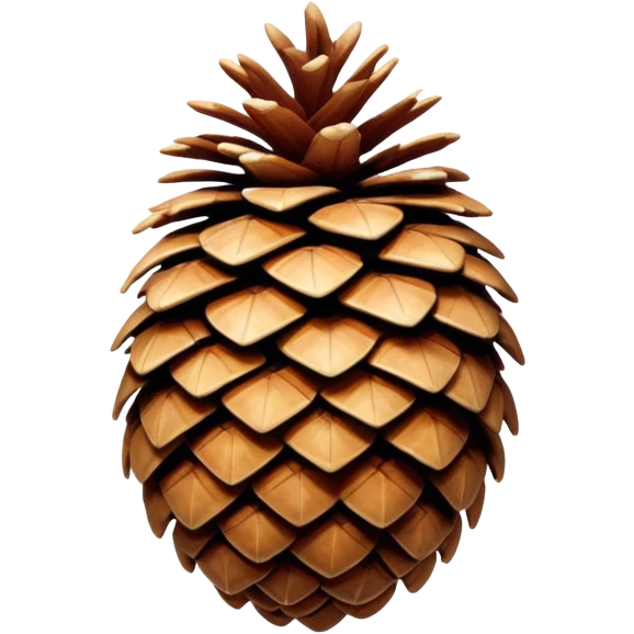 Spruce pine cone emoji