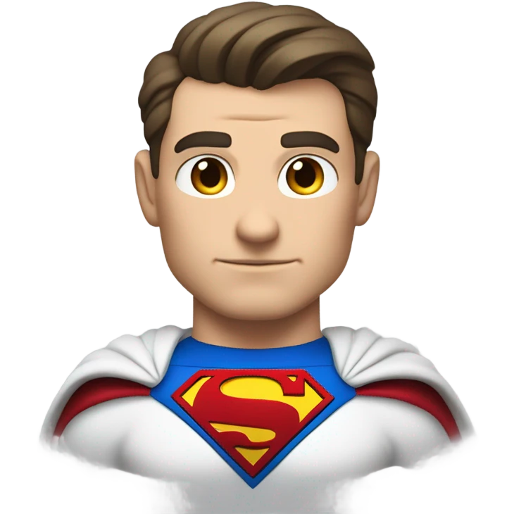 the superman white man emoji