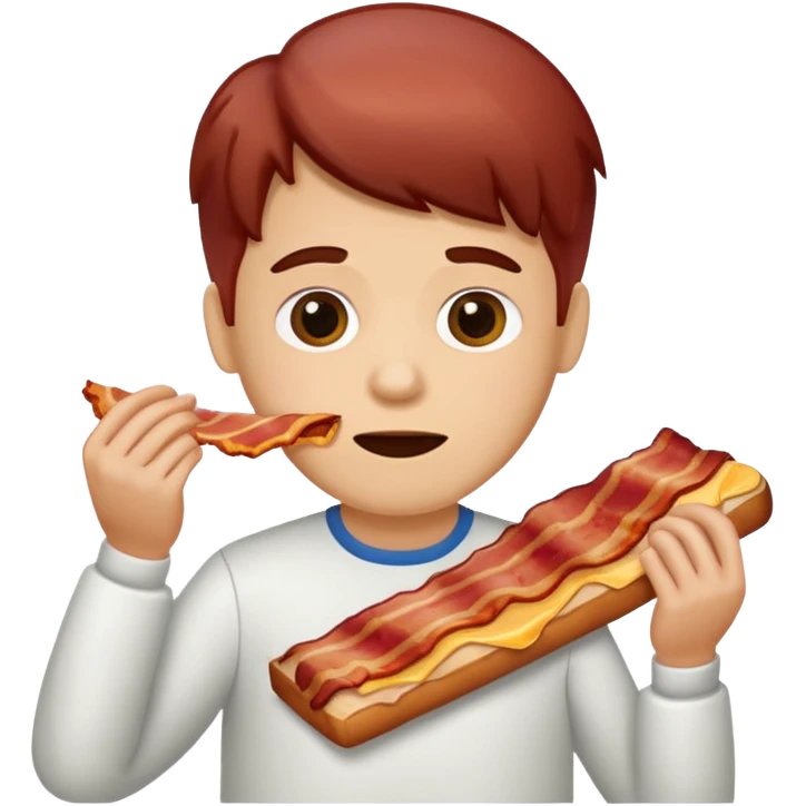 Schlumpf der Speck isst emoji