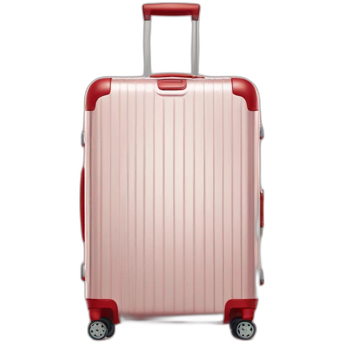 One Rimowa red Essential Cabin luggage emoji