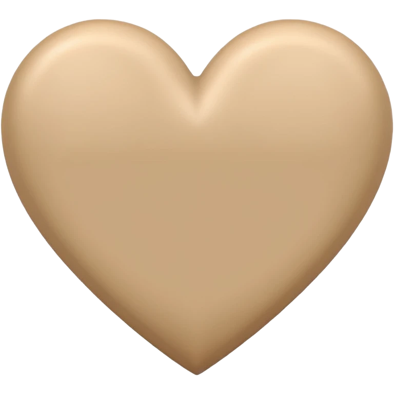 beige heart emoji