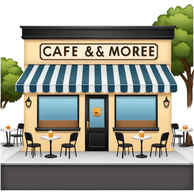 Cafe named poor store & More emoji