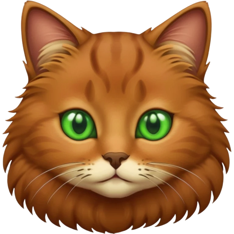 A brown colored cat  emoji