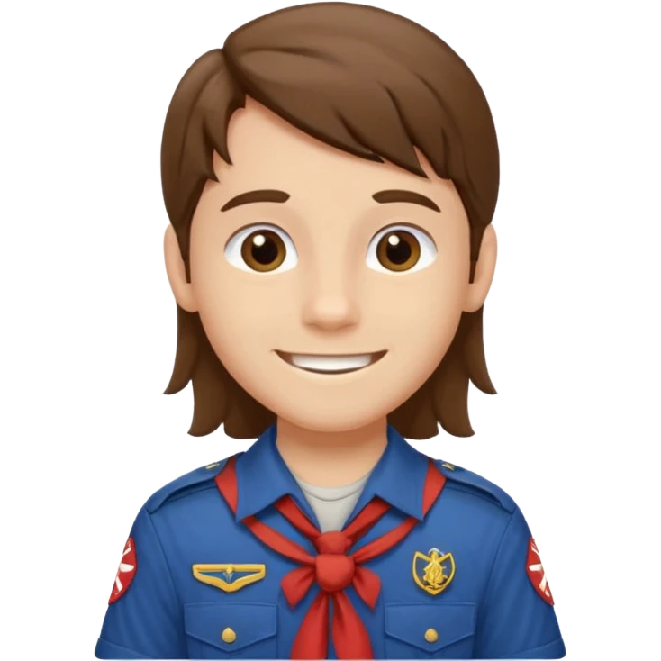 scout boy long hair emoji