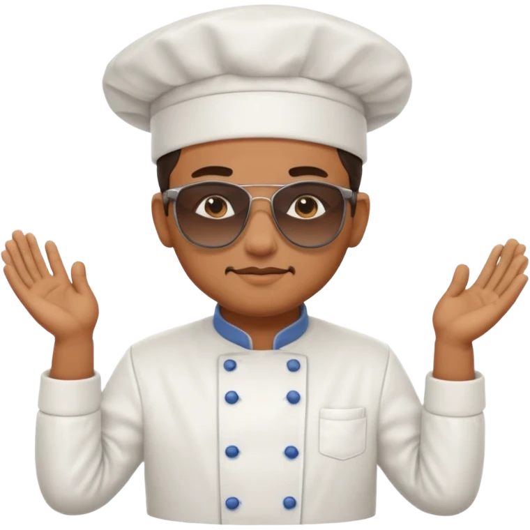 Chef with sunglasses emoji