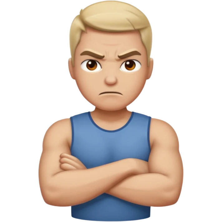 angry arms crossed emoji