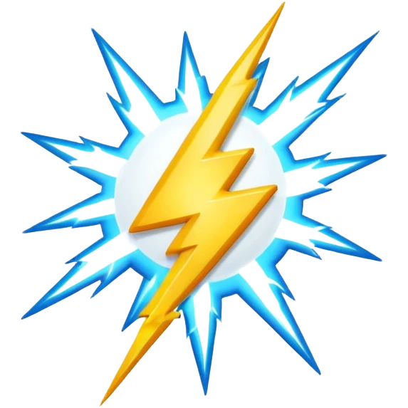 lightning bolt emoji