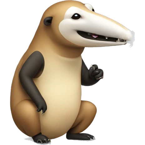 Anteater smoking emoji