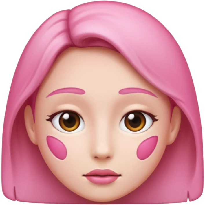pink face emoji