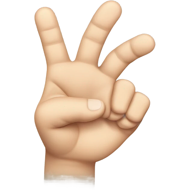 Right hand making an L emoji