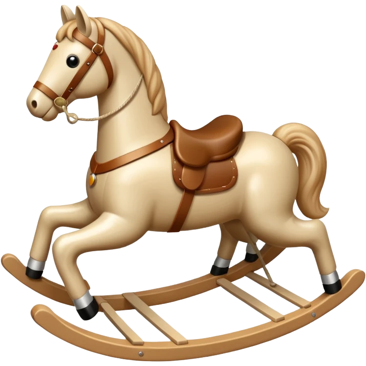 beige plus Rocking Horse emoji