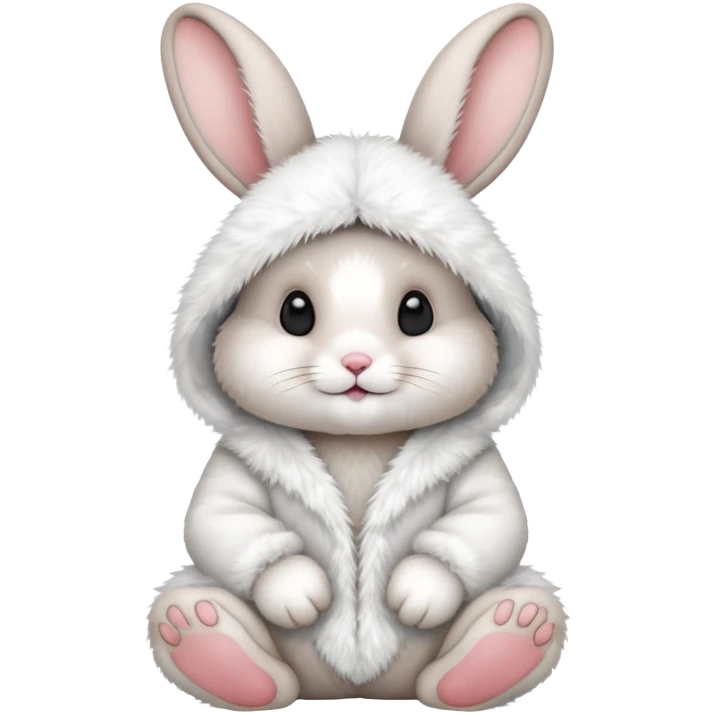 sitting rabbit in costume emoji