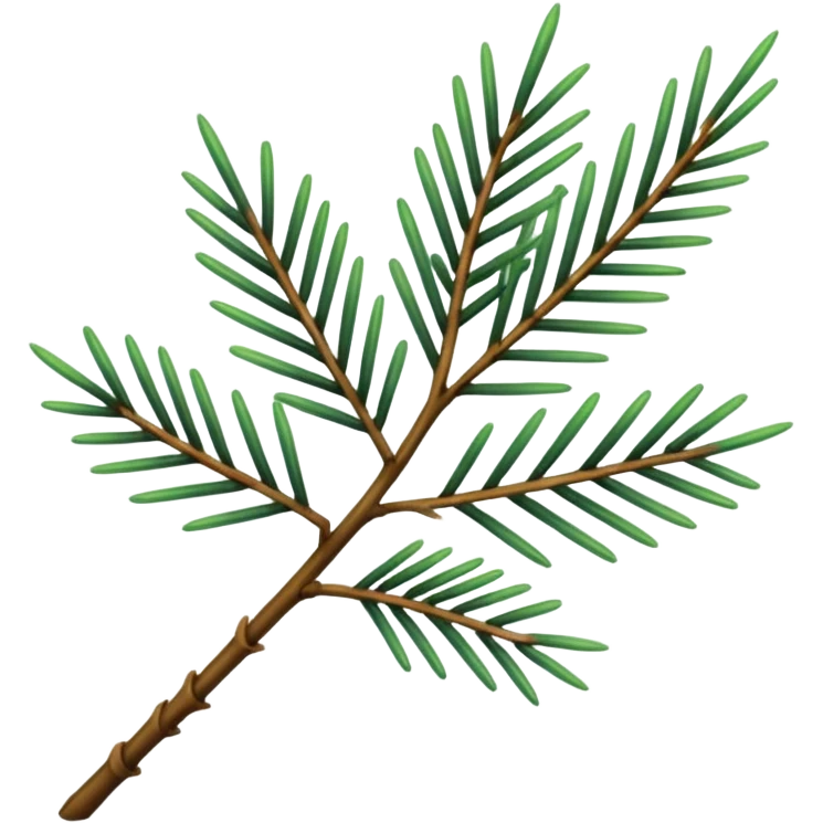 pine needle emoji, green emoji
