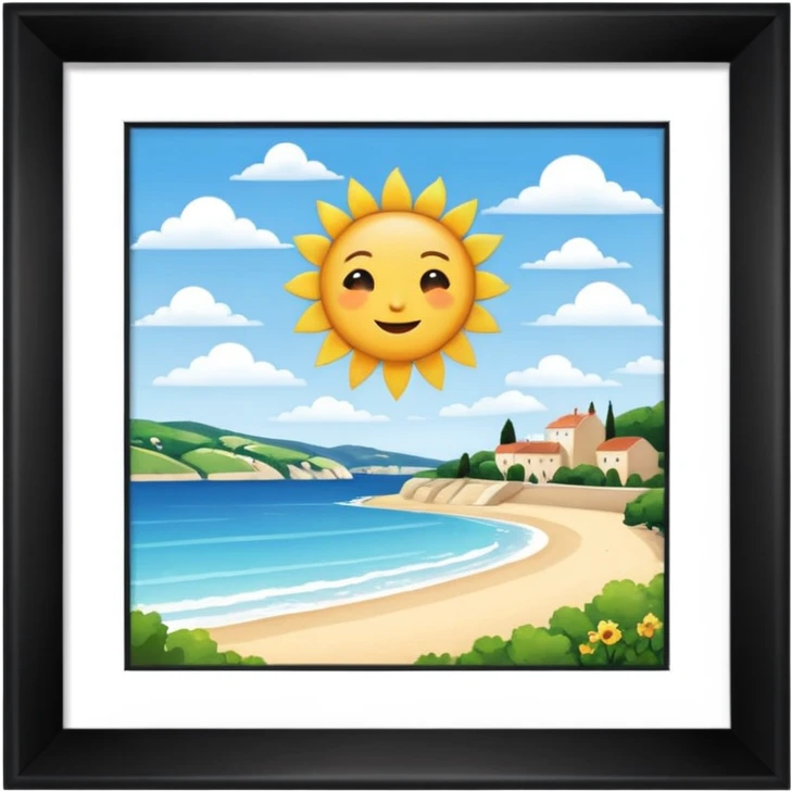 sunny weather france emoji