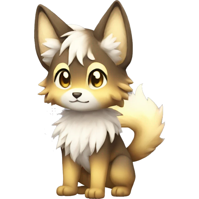 shiny, gradient, Kemono-style, Chibi, Anthro-Fur-Sona-Fakémon, Full Body emoji