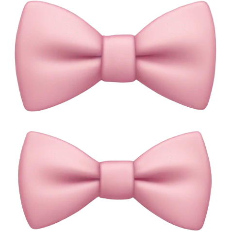 cute light pink bow tie  emoji